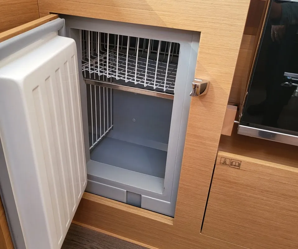 Galley of Freya, a Jeanneau Sun Odyssey 410 sailboat at Grad Biograd na Moru, Croatia