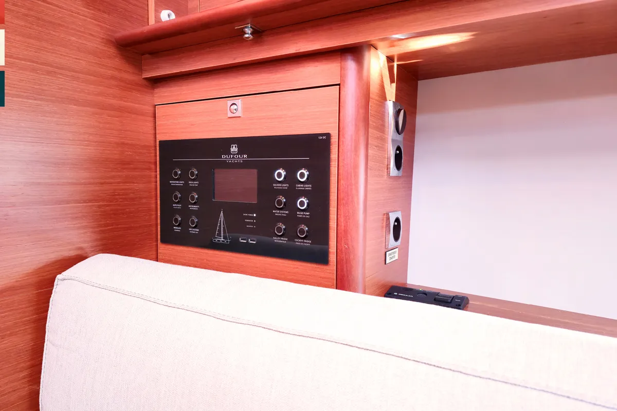 Salon of Dufour 430 GL, a sailboat at Kaštela, Croatia