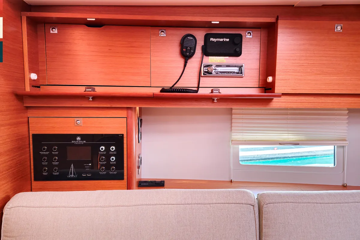 Salon of Dufour 430 GL, a sailboat at Kaštela, Croatia