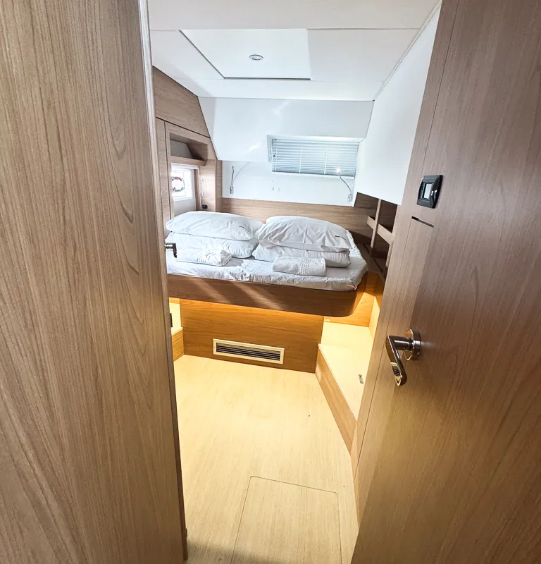 Cabin on Grand Azure, a Bali 4.6 catamaran at Pirovac, Croatia