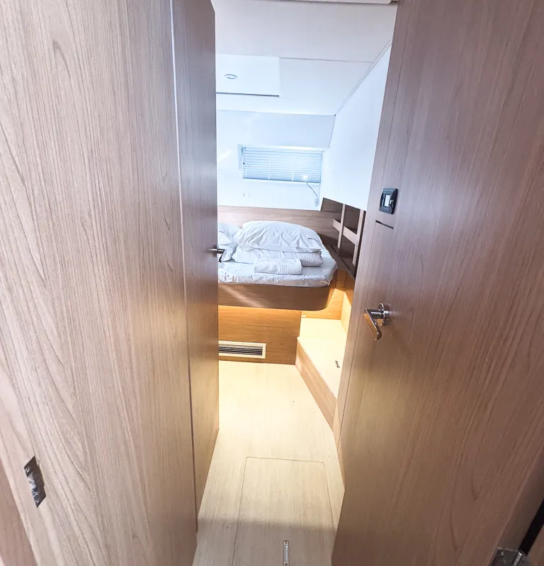 Cabin on Grand Azure, a Bali 4.6 catamaran at Pirovac, Croatia