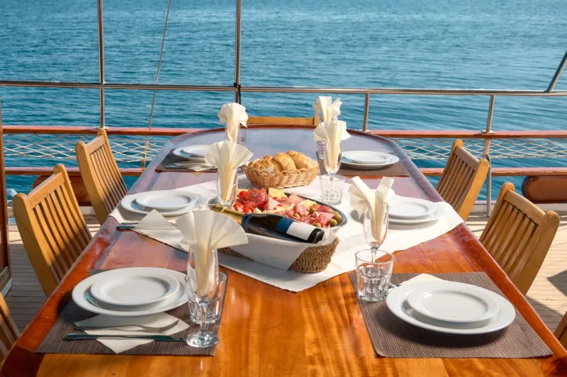 Deck of AGORA, a Custom Made Agora motor yacht at Jesenice, Croatia