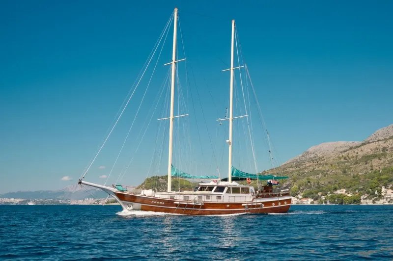 Exterior view of AGORA, a Custom Made Agora motor yacht at Jesenice, Croatia