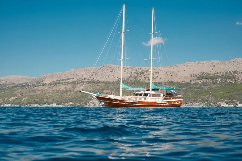 Exterior view of AGORA, a Custom Made Agora motor yacht at Jesenice, Croatia