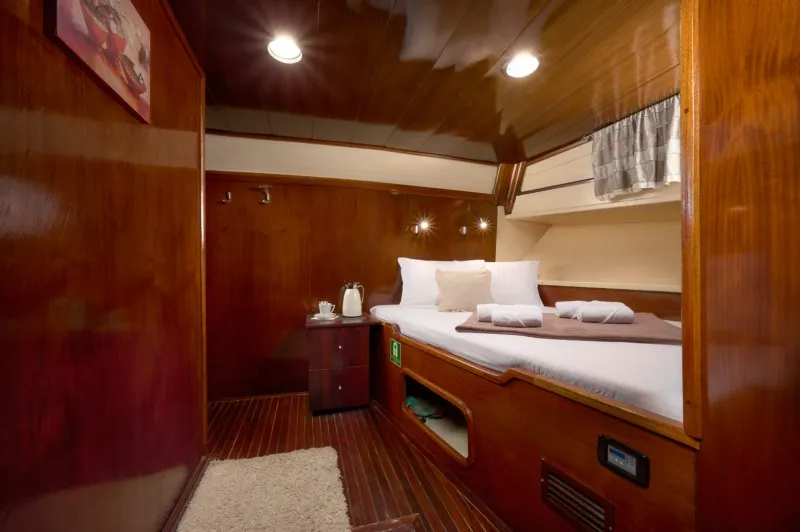 Cabin on AGORA, a Custom Made Agora motor yacht at Jesenice, Croatia