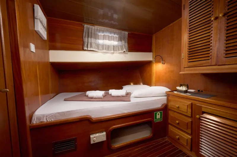 Cabin on AGORA, a Custom Made Agora motor yacht at Jesenice, Croatia