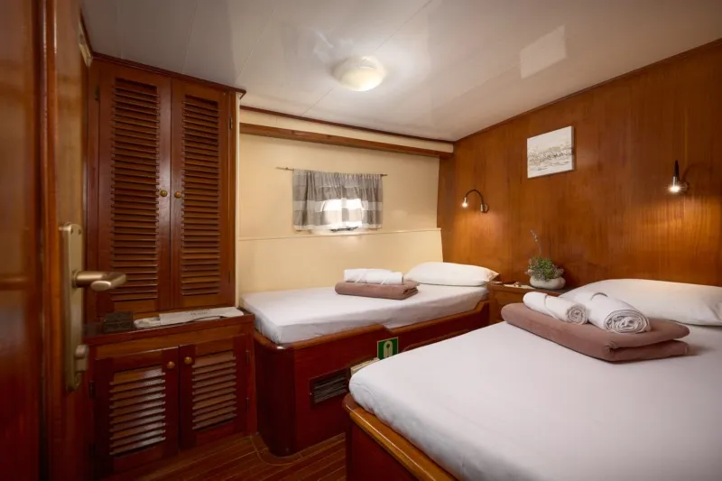 Cabin on AGORA, a Custom Made Agora motor yacht at Jesenice, Croatia