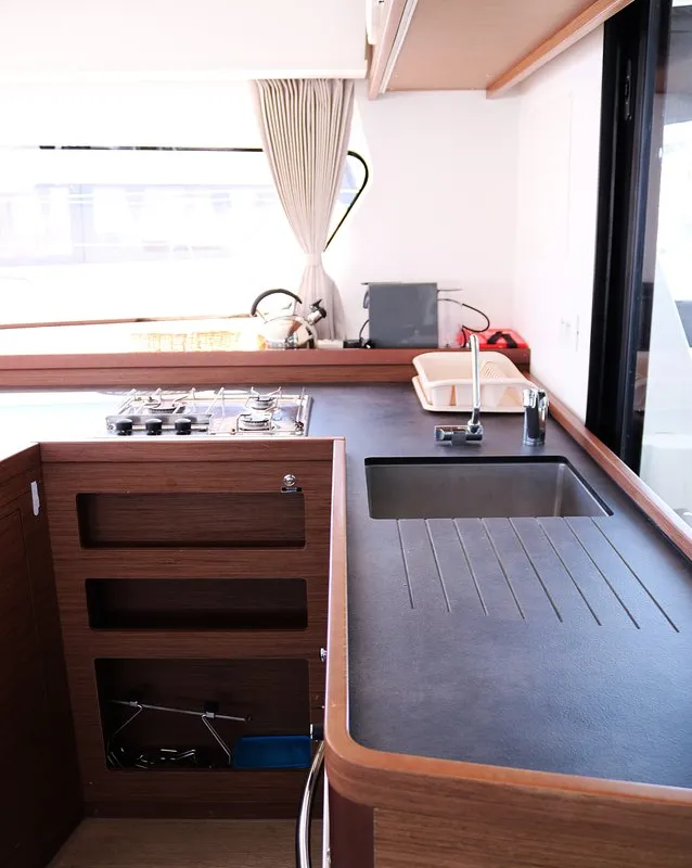 Galley of Futuna Lima, a Lagoon 42 catamaran at Općina Rogoznica, Croatia