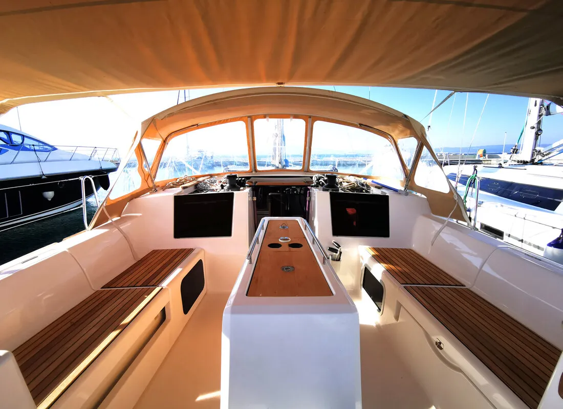 Sea Splash, a Dufour 460 GL sailboat at Grad Biograd na Moru, Croatia