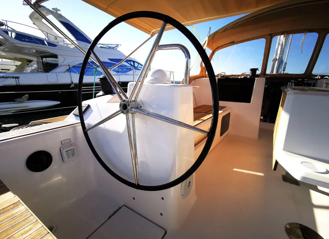 Sea Splash, a Dufour 460 GL sailboat at Grad Biograd na Moru, Croatia
