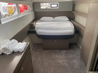 Cabin on Ms. Chief, a Leopard 50 catamaran at Pa Khlok, Thailand