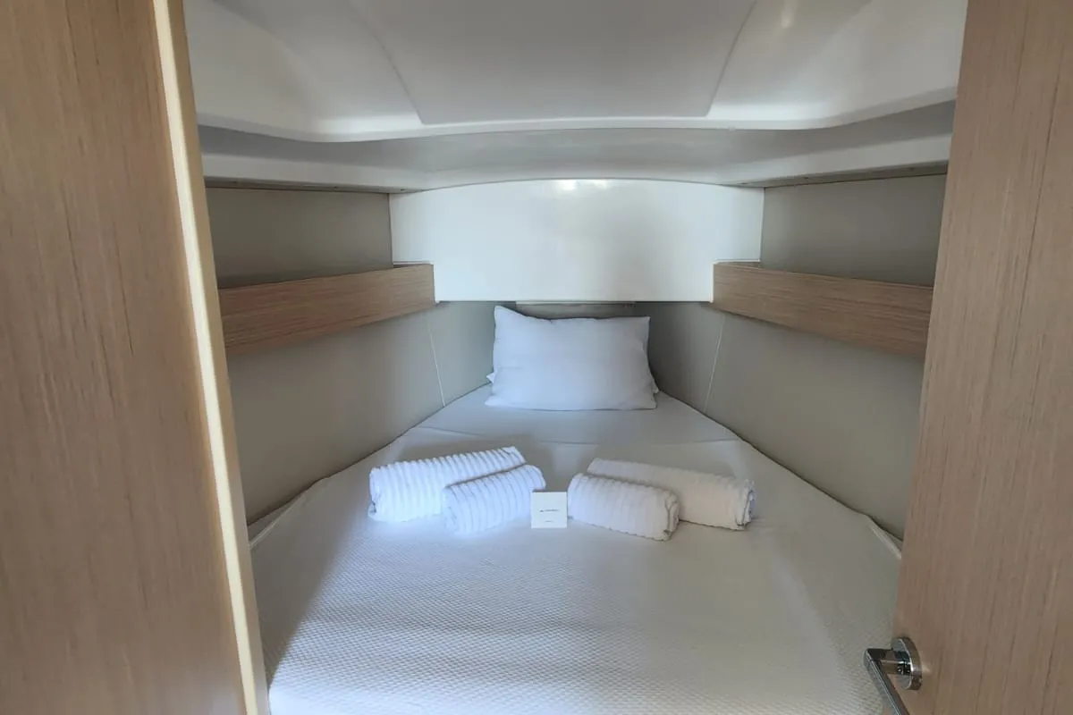Cabin on Lima, a Beneteau Oceanis 30.1 sailboat at Marmaris, Turkey