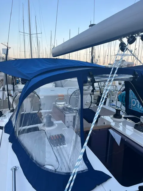 Xiphias V, a Bavaria C38 sailboat at Marseille, France