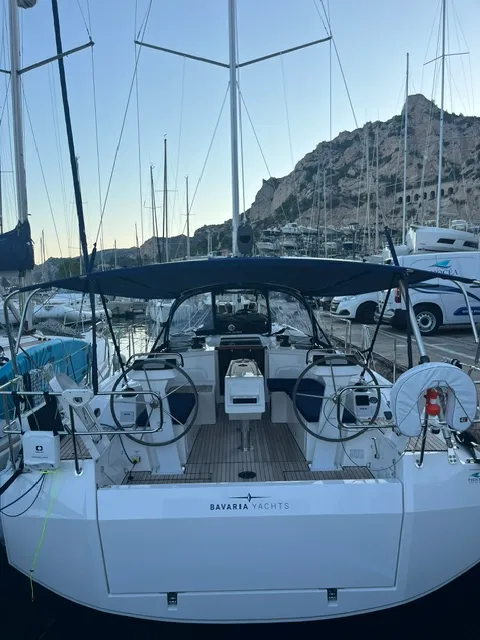 Xiphias V, a Bavaria C38 sailboat at Marseille, France