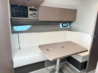 Salon of Brač, a Sessa C38 motor yacht at Seget Donji, Croatia