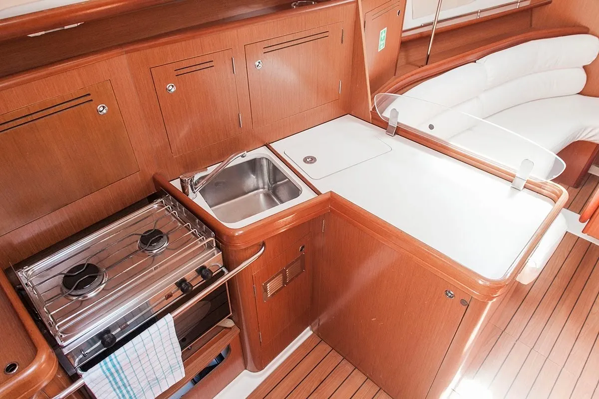 Ariadne, a Beneteau Oceanis Clipper 343 sailboat at Preveza, Greece