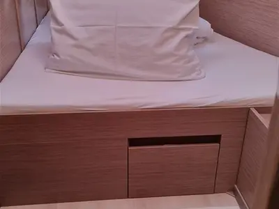 Cabin on Hugo, a Hanse 508 sailboat at Pula, Croatia