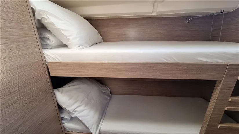 Cabin on Hugo, a Hanse 508 sailboat at Pula, Croatia