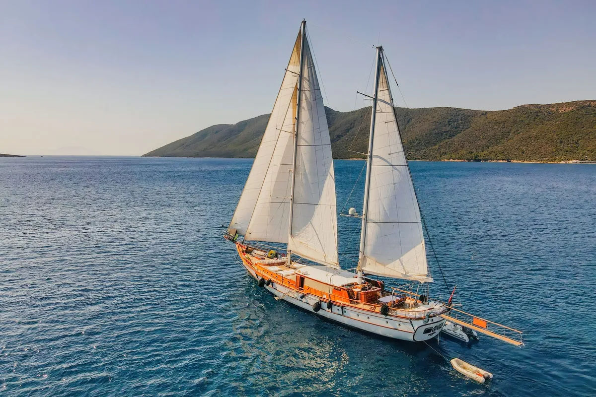 Exterior view of Babylon, a Custom Made Babylon motor yacht at Bodrum, Turkey
