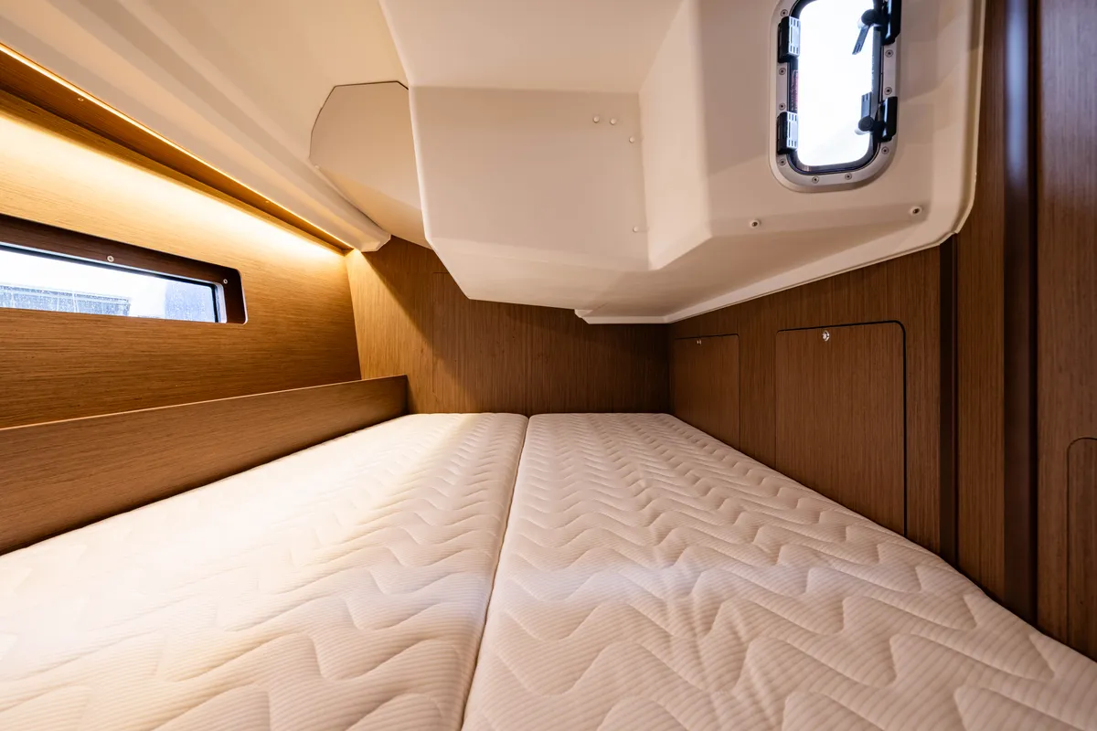 Cabin on Pure Chaos, a Beneteau Oceanis 40.1 sailboat at Nea Peramos, Greece