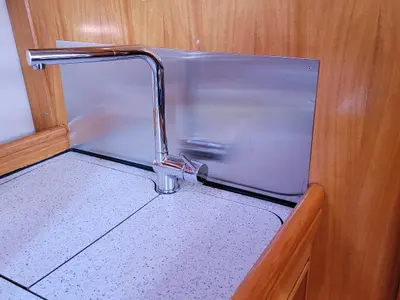 Galley of Black Pearl, a Bavaria 40 sailboat at Athens, Greece