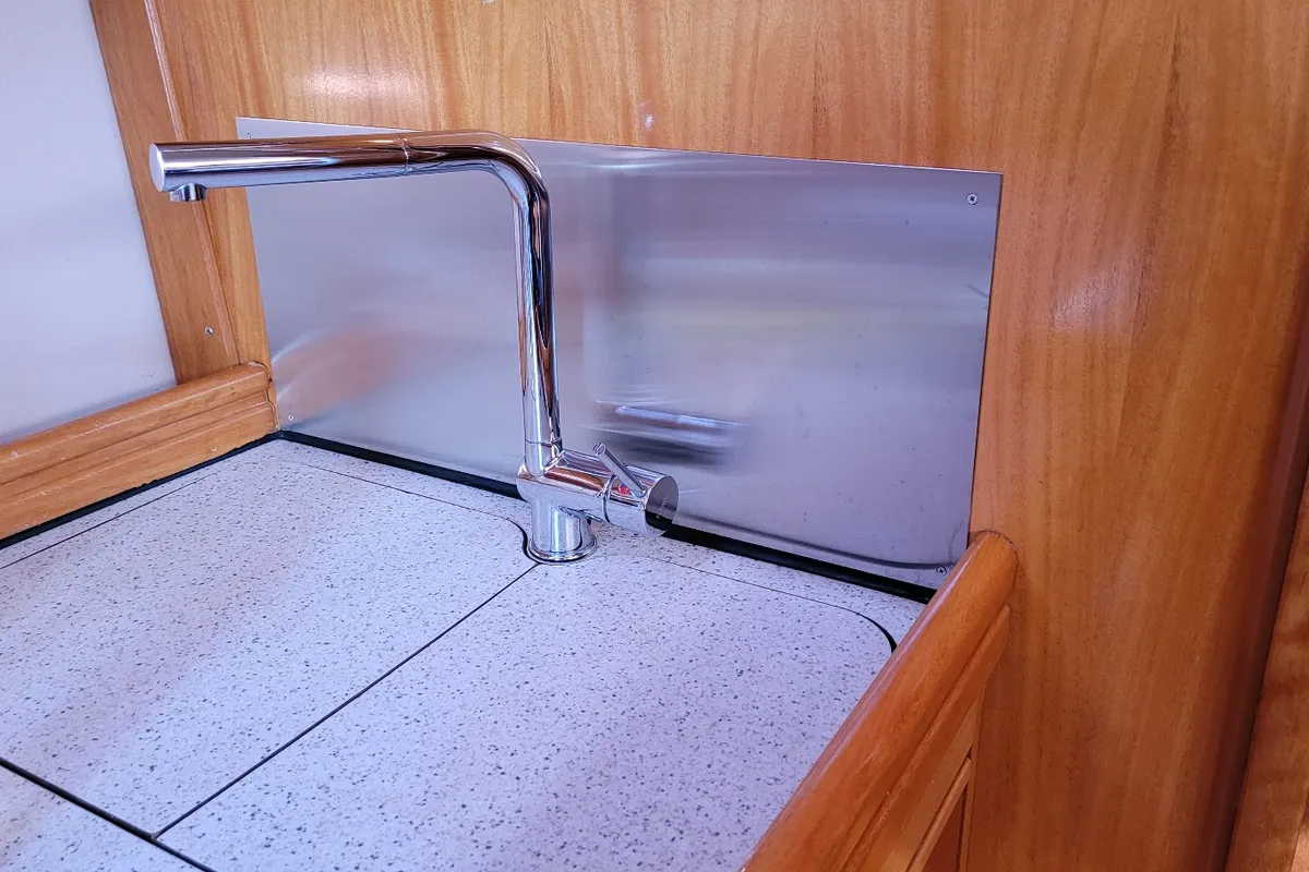 Galley of Black Pearl, a Bavaria 40 sailboat at Athens, Greece