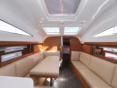 Salon of Eliana, a Elan Impression 40.1 sailboat at Pirovac, Croatia
