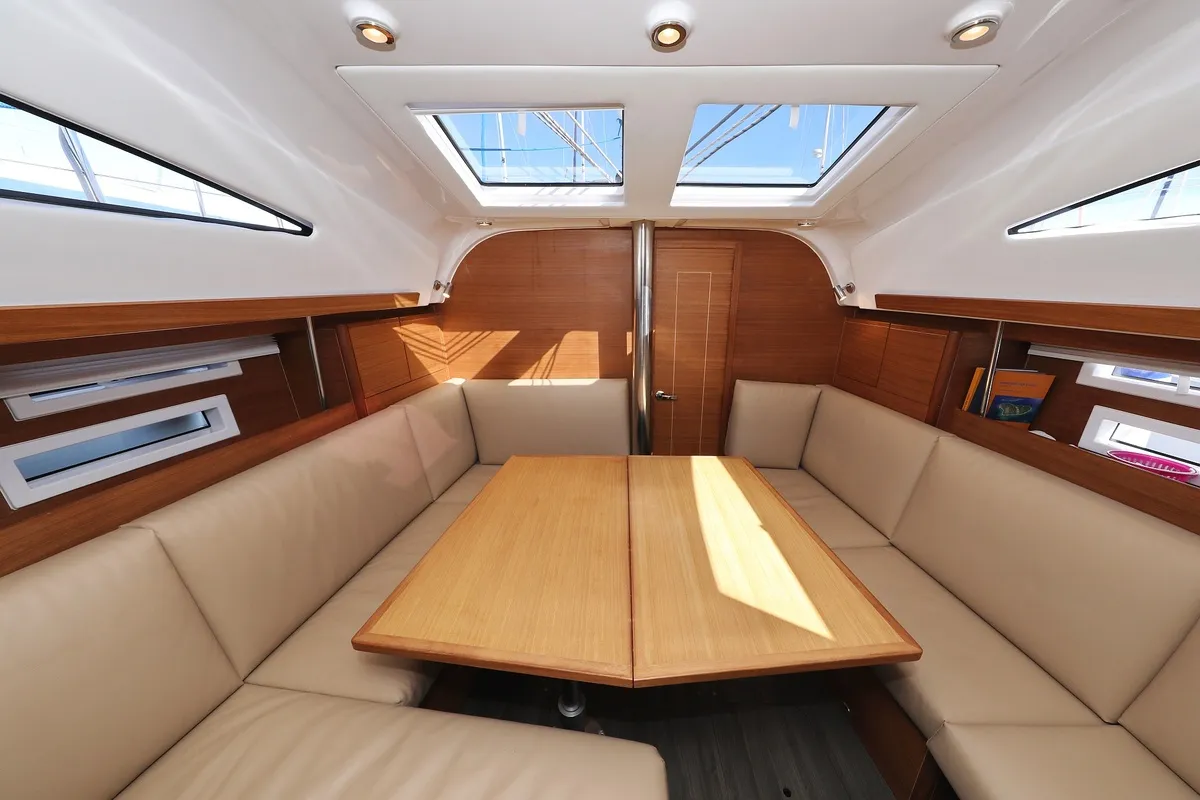 Salon of Eliana, a Elan Impression 40.1 sailboat at Pirovac, Croatia