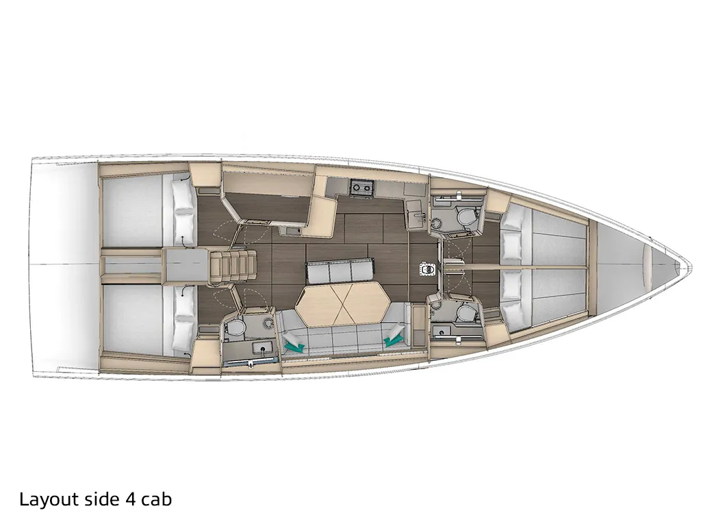 Tintin, a Dufour 48 sailboat at es Jonquet, Spain