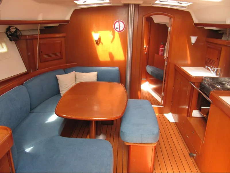 Salon of Mare, a Beneteau Oceanis 393 sailboat at Općina Marina, Croatia
