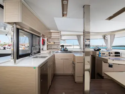 Galley of Manta Maris, a Lagoon 46 catamaran at Općina Medulin, Croatia