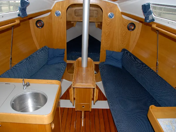 Galley of Seagull, a Beneteau First 285 sailboat at Yerseke, Netherlands