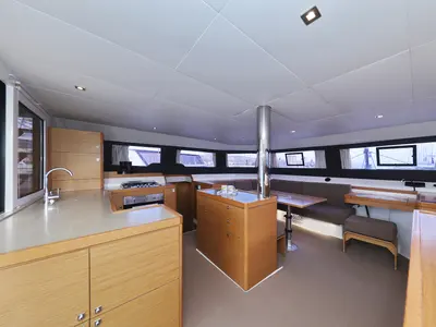 Galley of Be Mine, a Dufour 48 Catamaran catamaran at Općina Rogoznica, Croatia