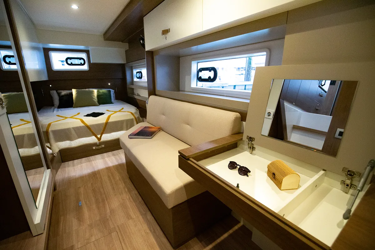 Cabin on Eileen, a Bali 4.4 catamaran at Dubrovnik, Croatia