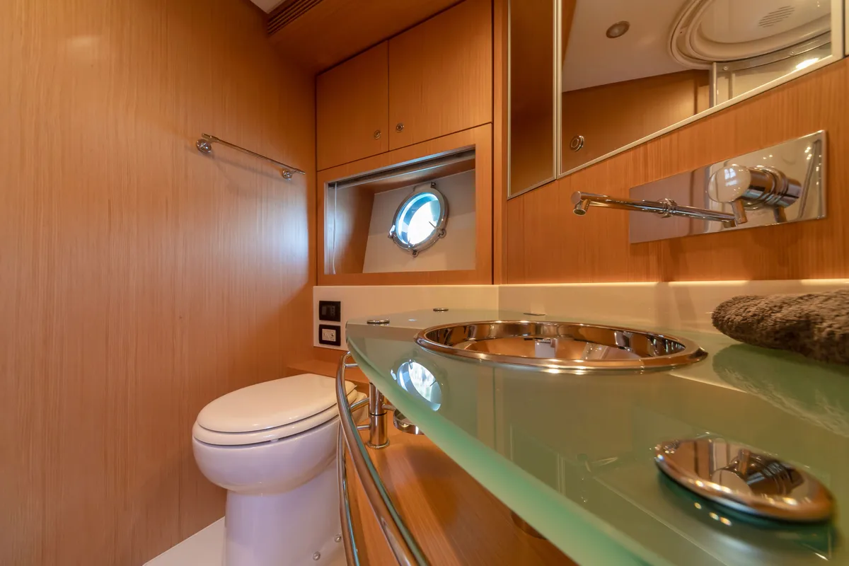 Head on Headquarters, a Riva 63 Virtus motor yacht at Palma de Mallorca, Spain