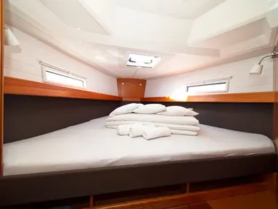 Cabin on Bavaria Cruiser 41, a sailboat at Murter, Croatia