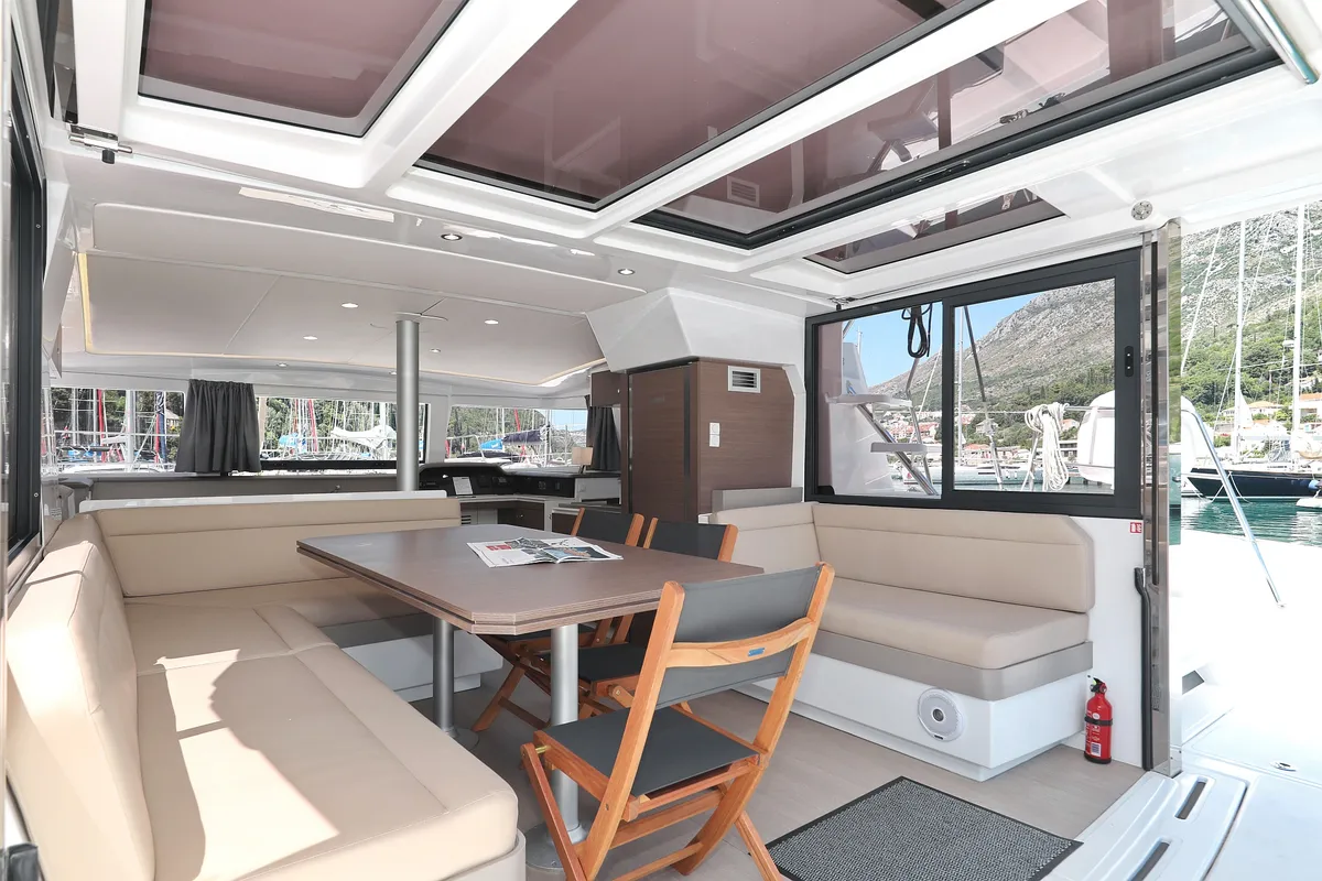Ocean Oasis, a Bali 4.1 catamaran at Grad Biograd na Moru, Croatia