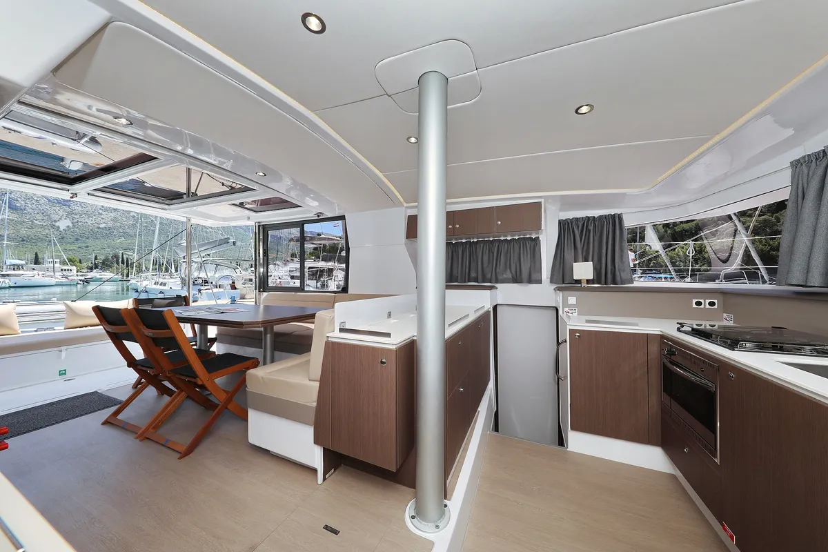 Ocean Oasis, a Bali 4.1 catamaran at Grad Biograd na Moru, Croatia
