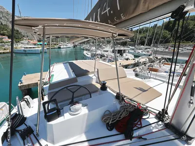 Ocean Oasis, a Bali 4.1 catamaran at Grad Biograd na Moru, Croatia