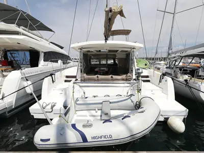 Ocean Oasis, a Bali 4.1 catamaran at Grad Biograd na Moru, Croatia