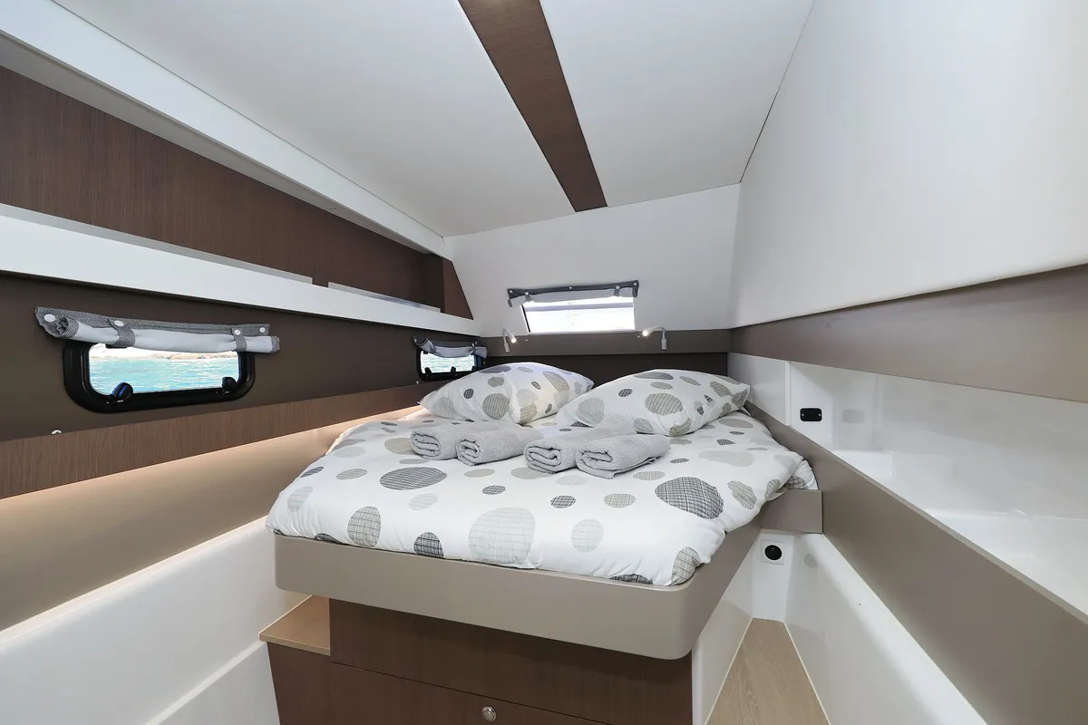 Ocean Oasis, a Bali 4.1 catamaran at Grad Biograd na Moru, Croatia