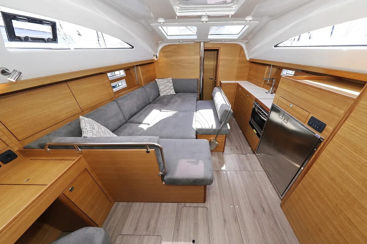 Salon of Jackpot, a Elan Impression 45.1 sailboat at Biograd na Moru, Croatia