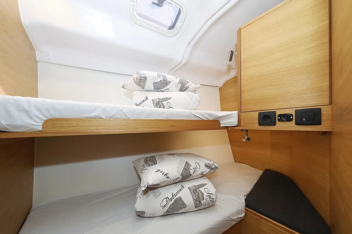 Cabin on Jackpot, a Elan Impression 45.1 sailboat at Biograd na Moru, Croatia