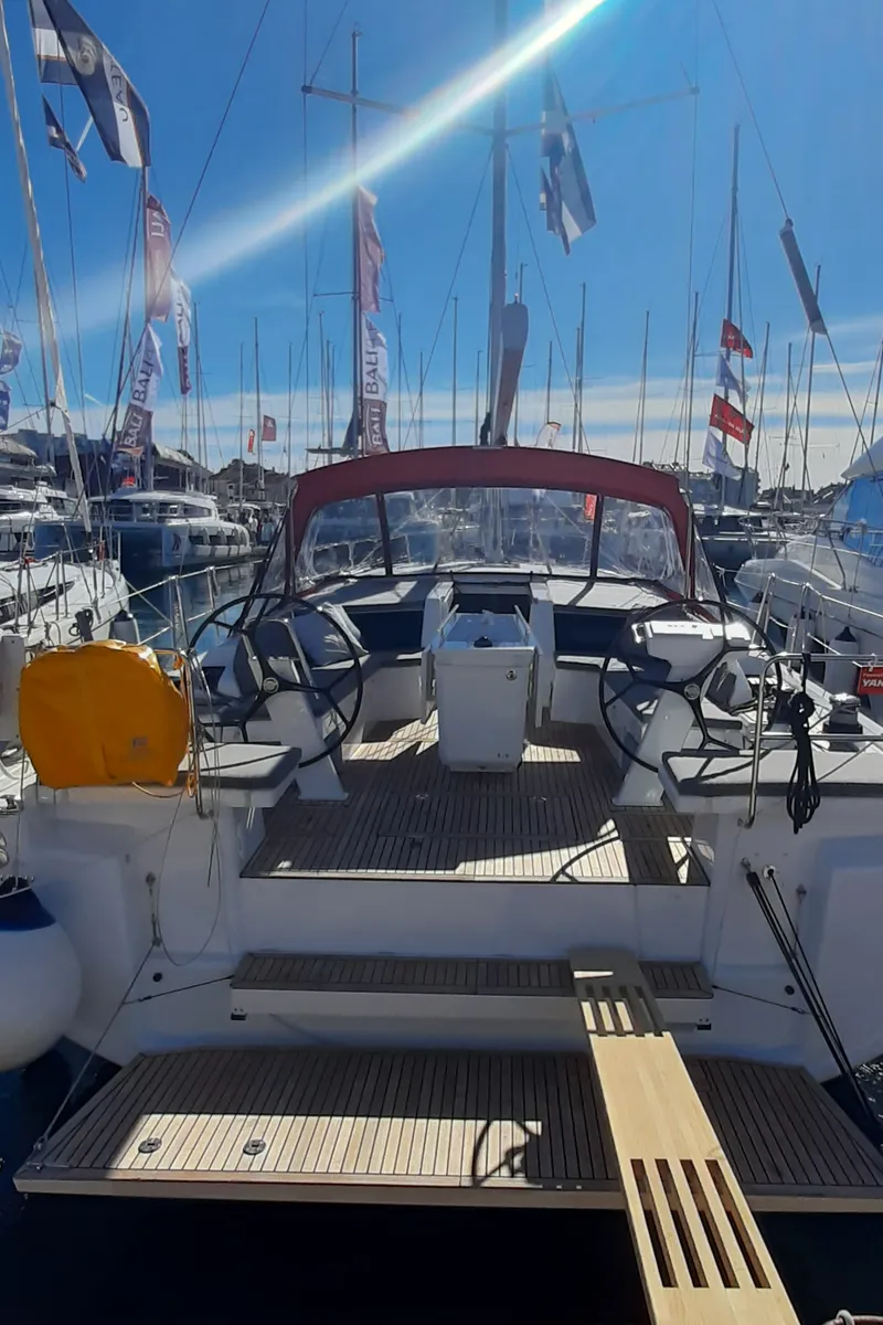 Exterior view of Nauti Buoy, a Beneteau Oceanis 46.1 sailboat at Split, Croatia