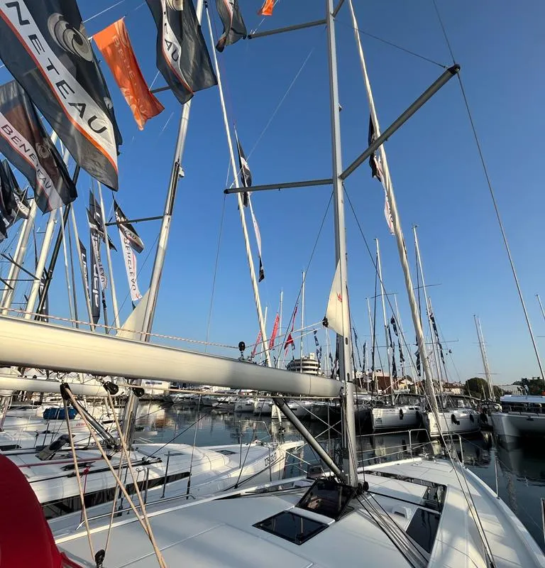 Nauti Buoy, a Beneteau Oceanis 46.1 sailboat at Split, Croatia
