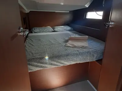 Cabin on Nauti Buoy, a Beneteau Oceanis 46.1 sailboat at Split, Croatia