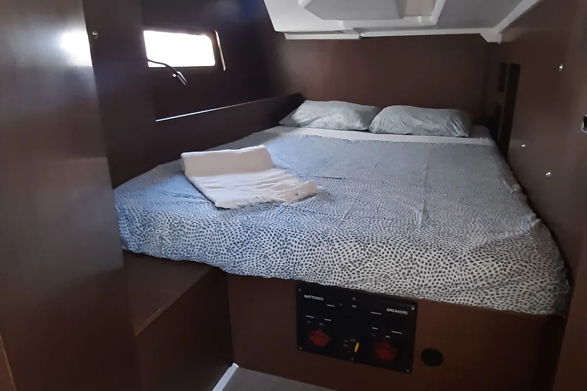 Cabin on Nauti Buoy, a Beneteau Oceanis 46.1 sailboat at Split, Croatia