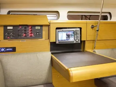 Salon of Sunsail 41 Classic, a Jeanneau Sun Odyssey 419 sailboat at Pa Khlok, Thailand