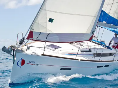 Exterior view of Sunsail 41 Classic, a Jeanneau Sun Odyssey 419 sailboat at Pa Khlok, Thailand
