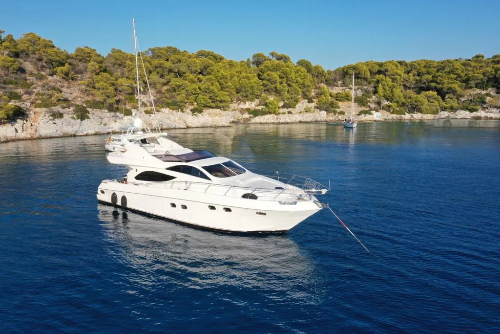 Lady L, a Altamarea Altamar 64 motor yacht at Athens, Greece